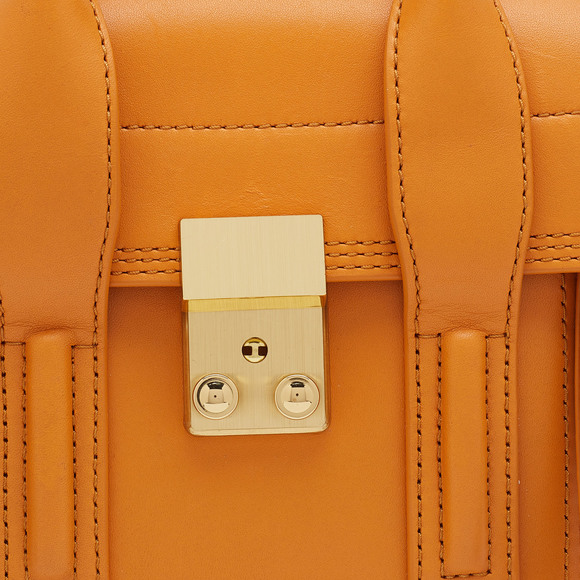 3.1 PHILLIP LIM Mustard Yellow Leather Mini Pashli Satchel - Picture 5 of 8